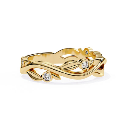 Churumbela Eternity Diamond en Forma de Petalos con Incrustaciones Deslumbrantes