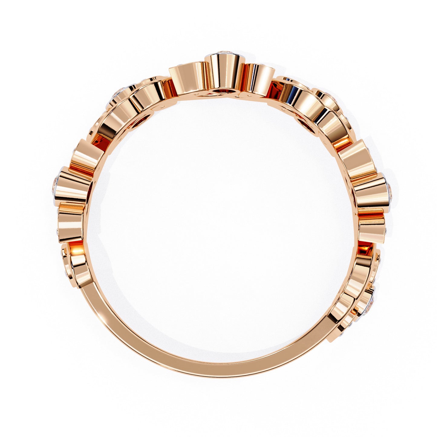 Churumbela Eternity Diamond en Forma Petalos con Incrustaciones