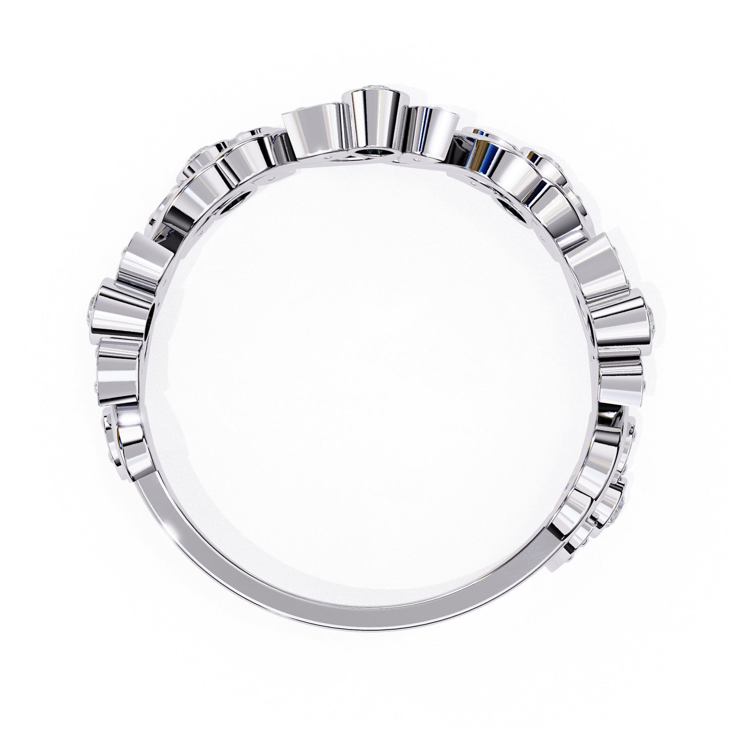 Churumbela Eternity Diamond en Forma Petalos con Incrustaciones