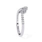 Preciosa Churumbela Eternity Band Ring de Oro en Forma de Corona con Incrustaciones