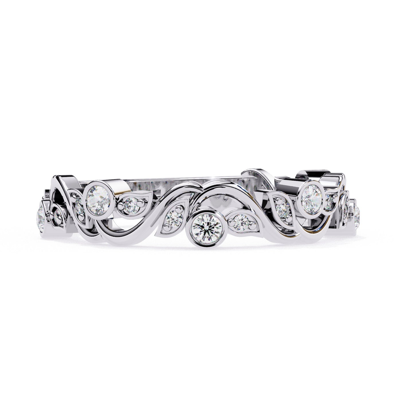 Churumbela Eternity Diamond en Forma Petalos con Incrustaciones