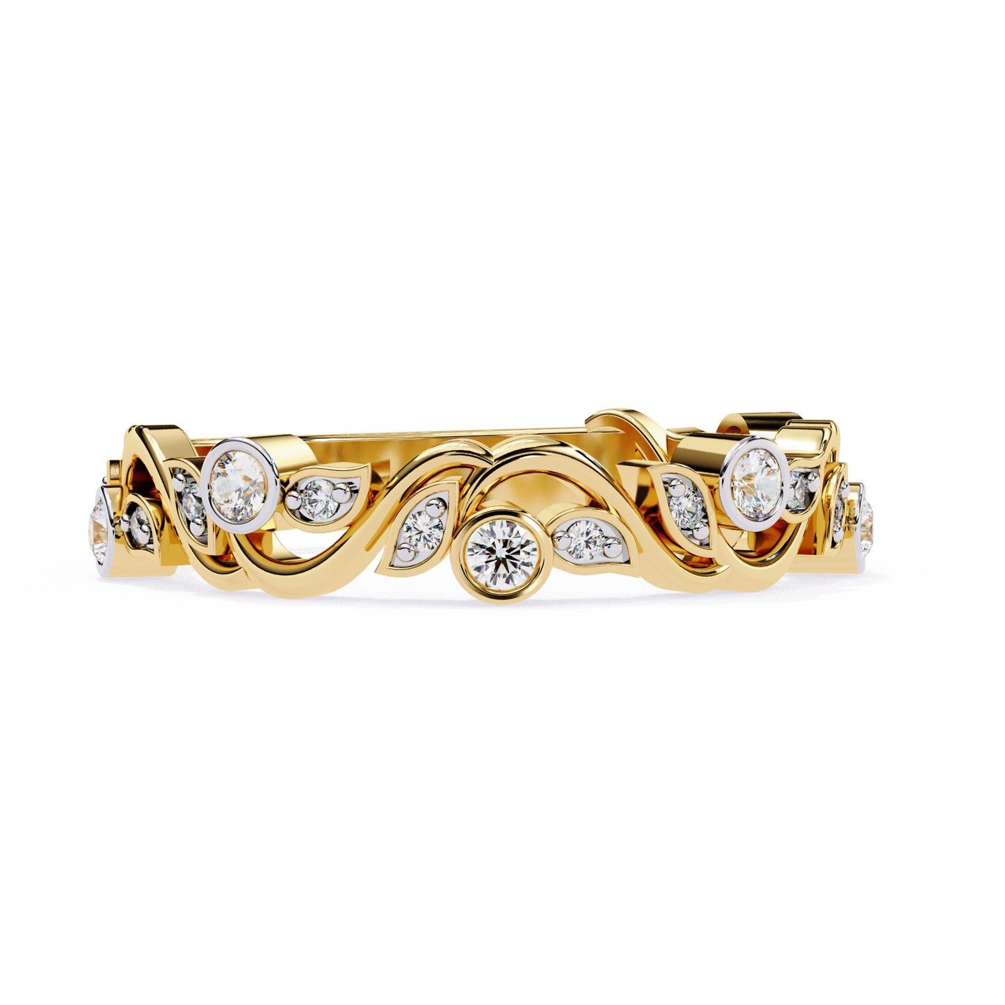 Churumbela Eternity Diamond en Forma Petalos con Incrustaciones