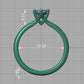 Anillo de Compromiso Oro con Brillante Diamante Central
