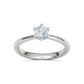 Anillo de Compromiso Oro con Brillante Diamante Central