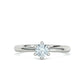 Anillo de Compromiso Oro con Brillante Diamante Central