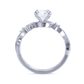 Anillo de Compromiso Gold Leaf 14K con Diamante 1Ct Redondo