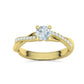 Anillo Solitario de Compromiso Infinity con Preciosas Incrustaciones