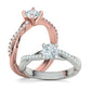 Anillo Solitario de Compromiso Infinity con Preciosas Incrustaciones