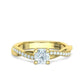 Anillo Solitario de Compromiso Infinity con Preciosas Incrustaciones