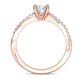 Anillo Solitario de Compromiso Infinity con Preciosas Incrustaciones