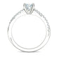 Anillo Solitario de Compromiso Infinity con Preciosas Incrustaciones