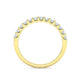 Churumbela Eternity Ring con Arco de 13 Incrustaciones Deslumbrantes