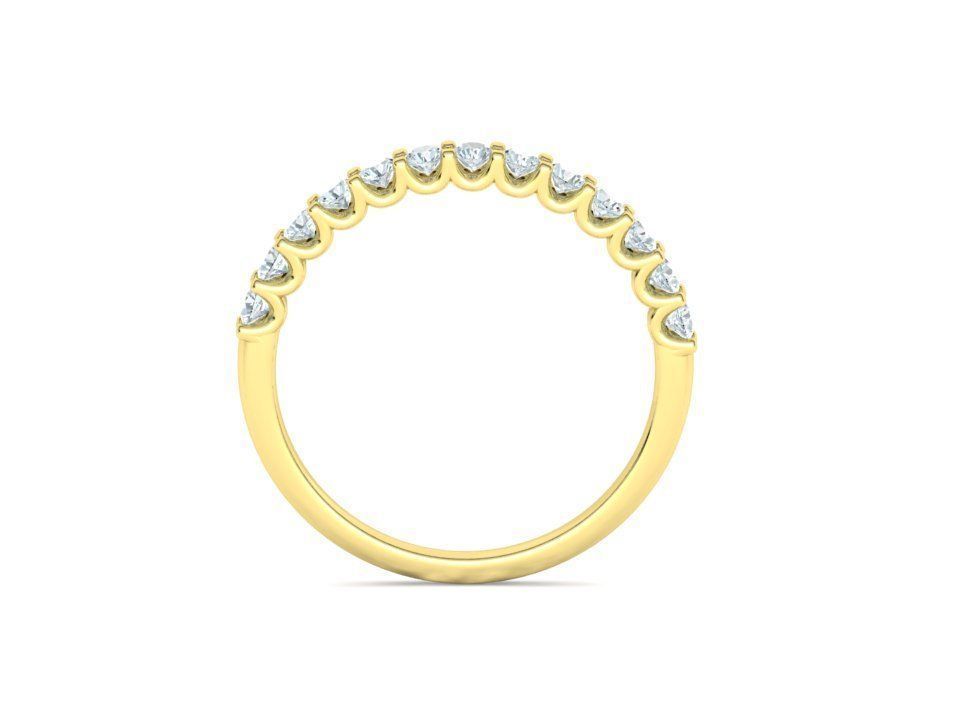 Churumbela Eternity Ring con Arco de 13 Incrustaciones Deslumbrantes