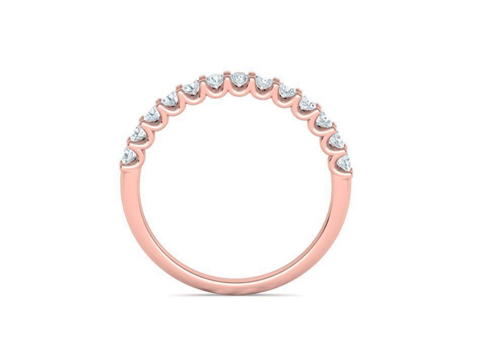 Churumbela Eternity Ring con Arco de 13 Incrustaciones Deslumbrantes