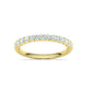 Churumbela Eternity Ring con Arco de 13 Incrustaciones Deslumbrantes