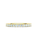 Churumbela Eternity Ring con Arco de 13 Incrustaciones Deslumbrantes