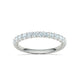 Churumbela Eternity Ring con Arco de 13 Incrustaciones Deslumbrantes