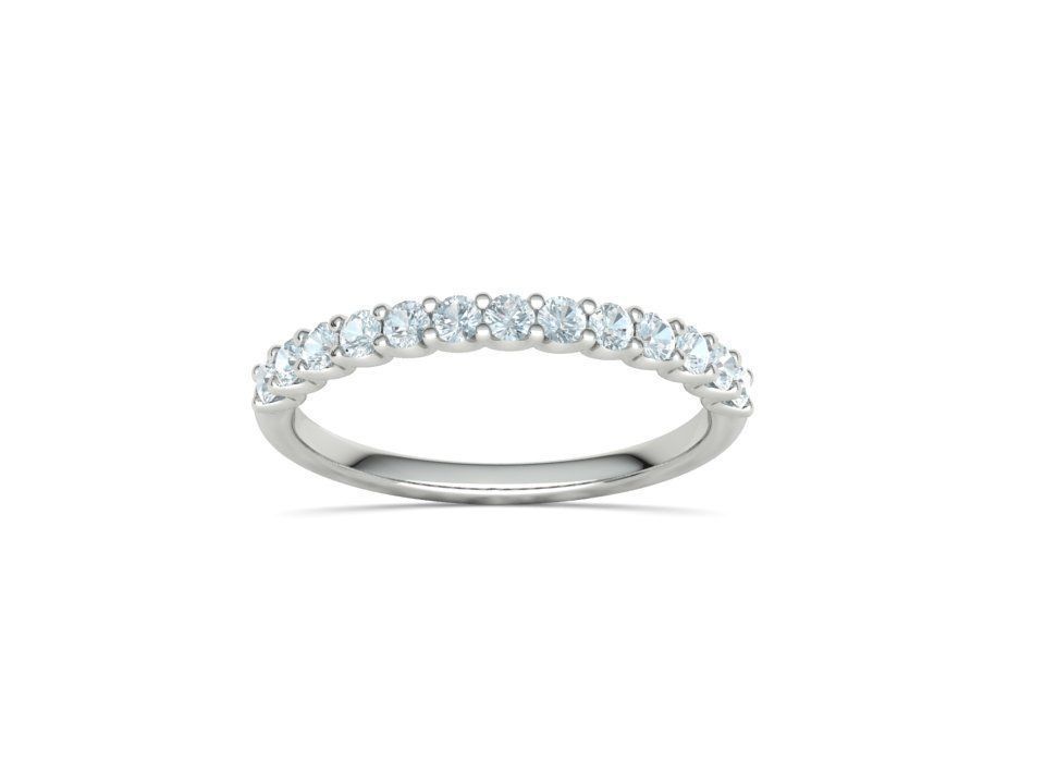 Churumbela Eternity Ring con Arco de 13 Incrustaciones Deslumbrantes