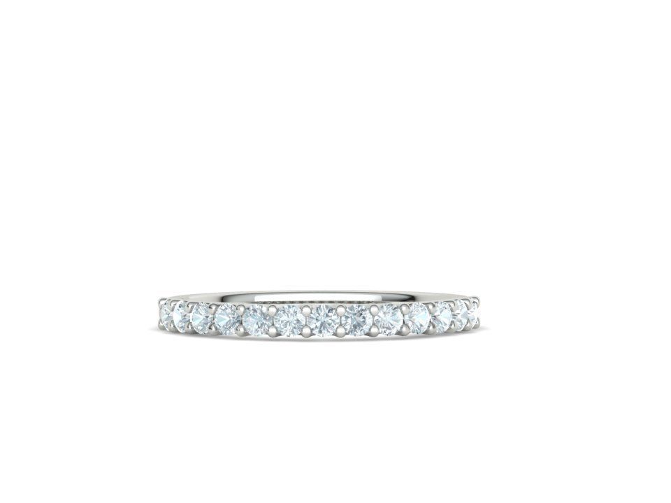 Churumbela Eternity Ring con Arco de 13 Incrustaciones Deslumbrantes
