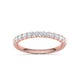Churumbela Eternity Ring con Arco de 13 Incrustaciones Deslumbrantes