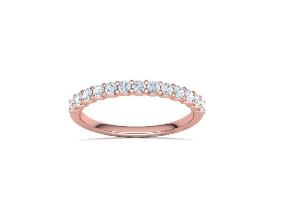 Churumbela Eternity Ring con Arco de 13 Incrustaciones Deslumbrantes