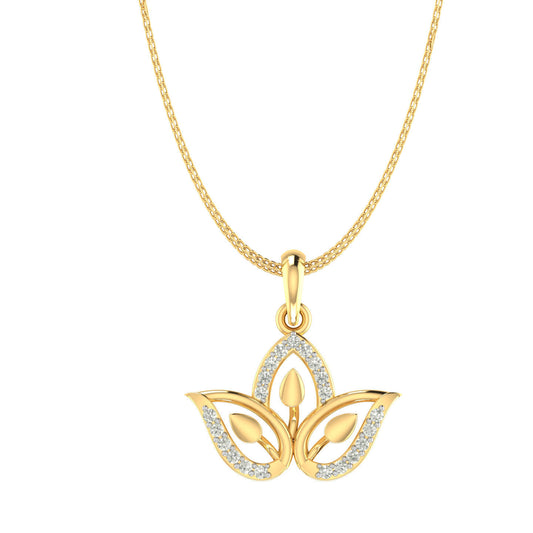 Collar Flor de Loto con Incrustaciones