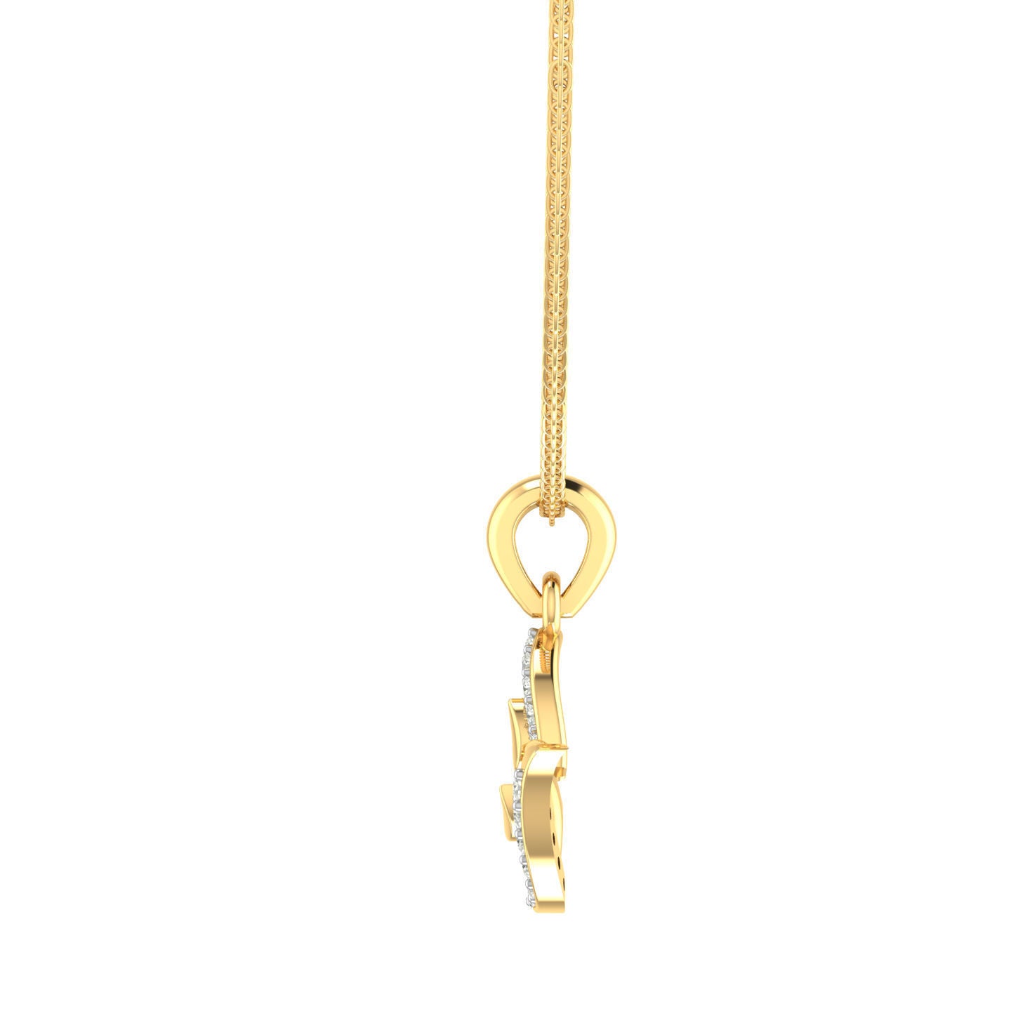 Collar Flor de Loto con Incrustaciones