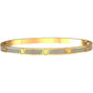 Refinado Brazalete Love Small de Oro Amarillo Acompañado de Incrustaciones