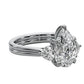 Anillo Gota Royal con Piedra Central Corte Pera