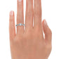Anillo de Compromiso Solitario Entrelazado Penelope