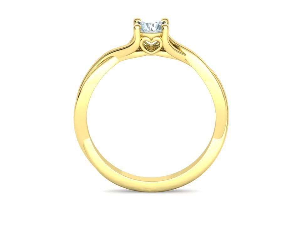 Anillo de Compromiso Solitario Entrelazado Penelope