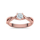 Anillo de Compromiso Solitario Entrelazado Penelope