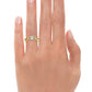 Anillo de Compromiso Solitario Entrelazado Penelope