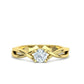 Anillo de Compromiso Solitario Entrelazado Penelope
