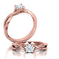 Anillo de Compromiso Solitario Entrelazado Penelope