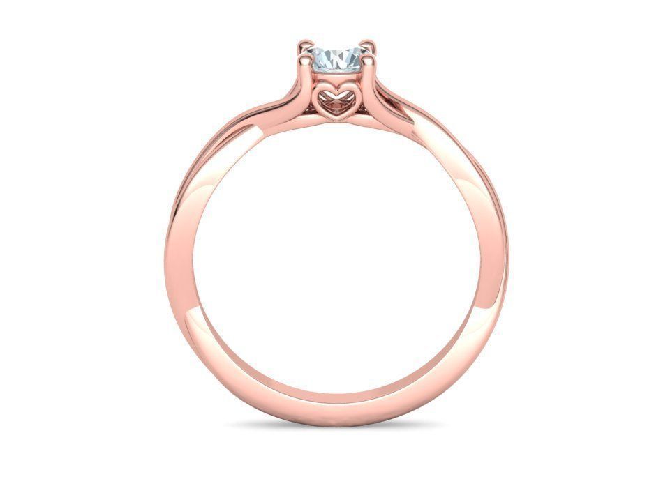 Anillo de Compromiso Solitario Entrelazado Penelope