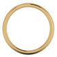 Deslumbrante Juego de Argollas Plain Doradas Lisas de Oro 14k