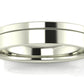 Juego de Argollas Plain de Oro Blanco 14k