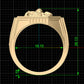 Anillo de Oro Amarillo con Forma de Calavera