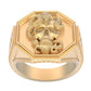 Anillo de Oro Amarillo con Forma de Calavera