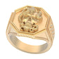 Anillo de Oro Amarillo con Forma de Calavera