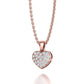 Dije Corazon Personalizada con Brillantes Incrustaciones