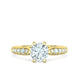 Anillo de Compromiso Solitaire Elegance con Incrustaciones