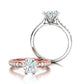 Anillo de Compromiso Solitaire Elegance con Incrustaciones