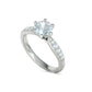 Anillo de Compromiso Solitaire Elegance con Incrustaciones