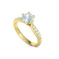 Anillo de Compromiso Solitaire Elegance con Incrustaciones