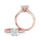 Anillo de Compromiso Solitaire Elegance con Incrustaciones
