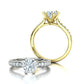 Anillo de Compromiso Solitaire Elegance con Incrustaciones