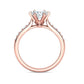 Anillo de Compromiso Solitaire Elegance con Incrustaciones
