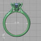 Anillo de Compromiso Solitaire Elegance con Incrustaciones
